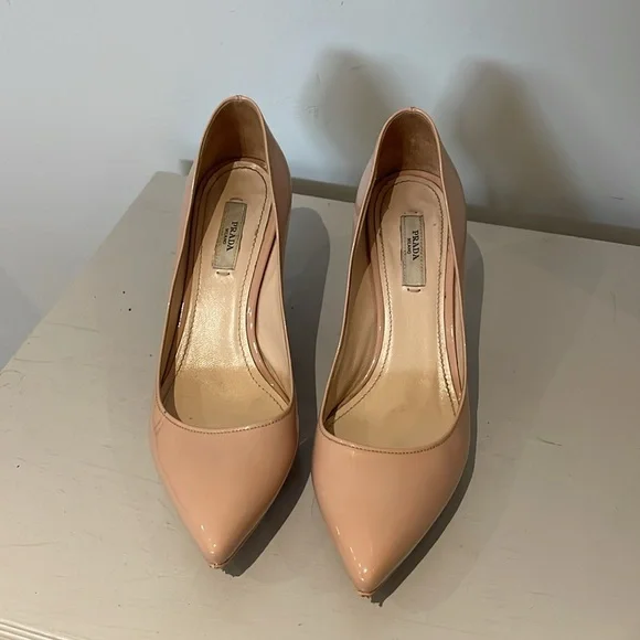 Vintage Prada Nude Heels - Size 37 - Picture 14 of 14